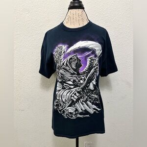 UNISEX Black and Purple Graphic Tee
